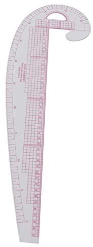 OVAQUIXI Righello Curvo da 58 Cm, Strumento in Plastica Ad Alta Precisione per la Progettazione di Abbigliamento, Cucito e Creazione di Modelli