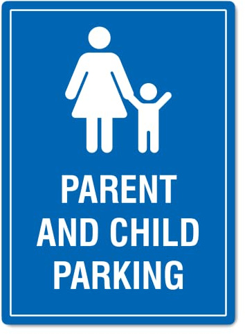 Parcheggio Per Genitori E Bambini - Traffico E Parcheggio Cartello Di Avvertimento Cartello Decorativo Poster Metal Cartelli Metallo Per Bagno Casa Cucina Club S