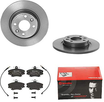 2 Bremsscheiben Voll 260 mm + Bremsbeläge Vorne von Brembo (1420-53670) Bremsensatz Bremsanlage Bremsen-Kit,Bremsenset, Bremsscheiben, Bremsbeläge, Bremsen-Set, Beläge, Bremsbelag, Bremsbelagsatz,