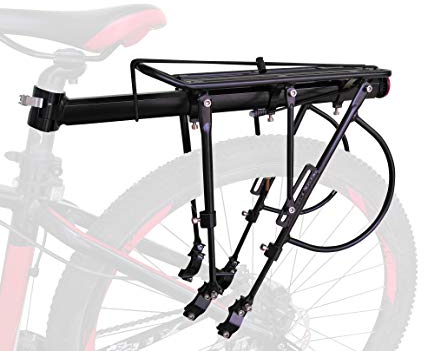 COMINGFIT® 140kg Kapazität Einstellbare Fahrrad Gepäck Cargo Rack-Super Starke Upgrade Fahrrad Gepäckträger 6-Strong-Leg Fahrrad Cargo Carrier