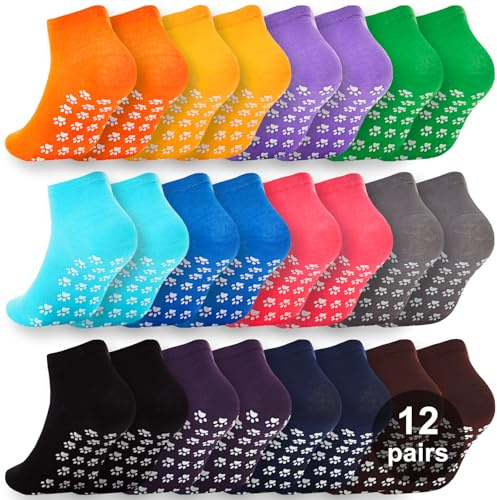 WANZHIHUI Grip Socks for Women & Men- Non Slip Sticky Grippy Socks Woman Gripper Slipper Sock for Hospital Yoga Pilates