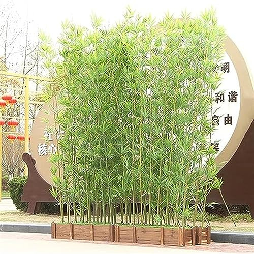 KAYEF Plantes artificielles pour la décoration intérieure, bambous artificiels pour Porche Avant avec Base Stable, écran ornemental extérieur, Faux Arbre feuillu en Pot (Taille : 50 cm/19,7 Pouces