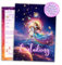 PRINTNOVIA 12x GLITZER Einladungskarten Prinzessin-Einhorn für Mädchen - Traumhaftes Design für Kindergeburtstage - Bezauberndes Einladungsset