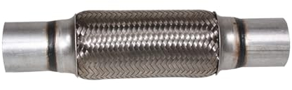 JNNJ Tubo Flexible De Escape Trenzado De Acero Inoxidable Para Coche, Reparación Fuelle Escape Acero Inoxidable, Fuelle Universal Tubo Flexible De Junta Trenzada Instalación(45x200mm)