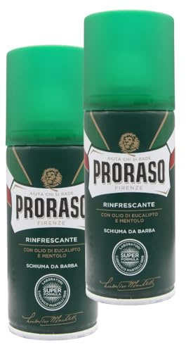 SCHIUMA DA BARBA RINFRESCANTE con olio di eucalipto e mentolo, 100ml. (2 Unità)
