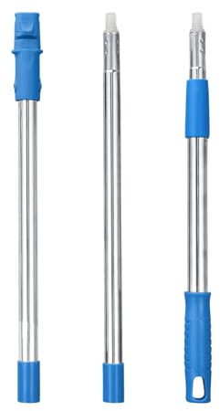 Mitclear Palo Extensión para Limpiacristales | Postes Inoxidables de 3 Secciones