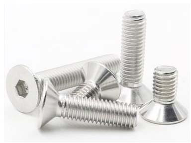 Haroar 10pcs M6*22mm 304 Stainless Steel Flat Screws Inner Hexagon Socket Countersunk Head Screwstainless Nails Bolts