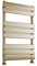Greened House Richmond Heated Towel Rail Flat Panel Brushed Brass Bathroom Towel Radiator Central Heating (Brushed Brass, 500mm W x 800mm H)
