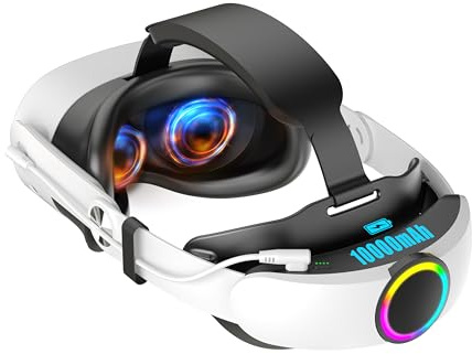 BLUZOVR 10000mAh Battery Head Strap Compatible with Meta Quest 3/3S