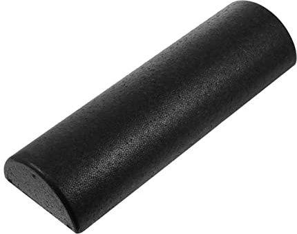 SOPOTUTU Rodillo de Masaje Muscular Semiesférico para Yoga Fitness y Recuperación Accesorio para Equilibrio Flexibilidad y de Dolor Color Negro