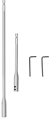 Uadme Extensión de broca Acero con alto contenido de carbono Acabado preciso Pulido Durable Extensor de vástago de 1/4 pulg. para ingeniería mecánica