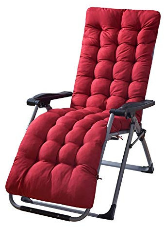 Deckchair Auflagen, mit Rutschfester Abdeckung Hochlehner Sitzauflagen Sonnenliege Auflage, für Gartenmöbel Hochlehner Polsterauflage (Beinhaltet Keinen Stuhl)