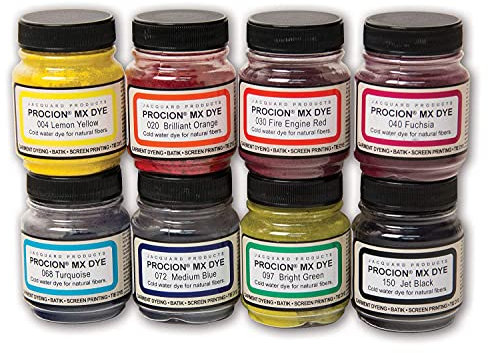 Jacquard Procion Mx Dye Kaltwasser Färbeset PMX108s 8 Farben