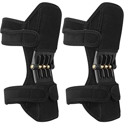 Spring Force Knee Pads, Knee Booster Knee Joint Support Powerful Non‑Slip Leg Protector Strength Training Strength Training