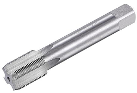 sourcing map Gewindebohrmaschine M18x1 Metrisch Linksgewindebohrer HSS (Schnellarbeitsstahl) Unbeschichtet 4 gerade Schneiden Gewindebohrer H2 Toleranz