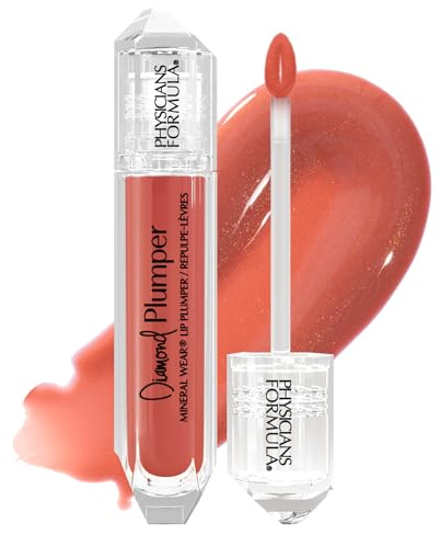 Physician's Formula, Inc., Diamond Plumper, Lip Plumper with Hydrating, Nourishing and Plumping Formula, Lip Gloss with Lustrous Diamond Dust for a Gemstone-like Shine, Champagne Cushion Cut