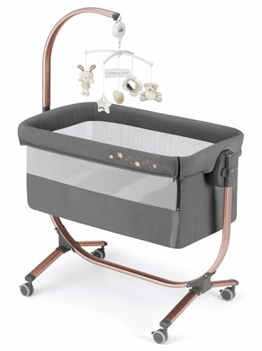 Babybett Cam Anthrazit Sterne Rahmen Bronze Var.163