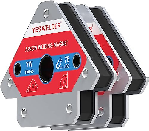 YESWELDER 75 LB magnete di saldatura 2 pezzi di magnetico supporto di saldatura 75 LBs tenendo accessori di saldatura di potenza