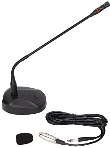 Svanhalsmikrofon, Skrivbordsmikrofon, Datormikrofon, Konferensmikrofon, Svanhalsmikrofon Skrivbordsmikrofon Med XLR Till 6,35 Mm-kabel För Konferenswebbsändning