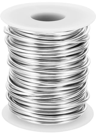 PATIKIL 12 Gauge 2mm Aluminum Craft Wire, 65.6Ft Metal Wire Armature Bendable Wire for Jewelry Making Metal Wrap DIY, Silver