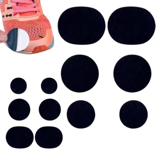 PLABBDPL Patch de Réparation pour Chaussures - 12 Pièces Patch Chaussures Réparation Trou, Adhésives pour Talons et Trous de Sneaker, Autocollants pour Réparer les Chaussures Abîmées, A