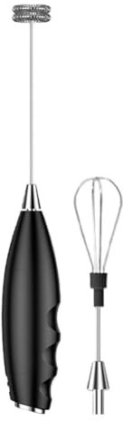 Espumador de leche de mano, recargable de mano, batidor eléctrico de café, acero inoxidable desmontable impermeable