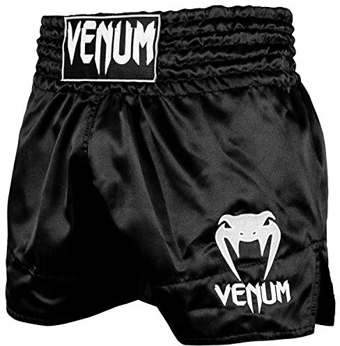 Venum, Classic Muay Thai Shorts, Herren, XXL, Schwarz/Weiß