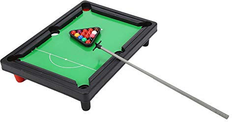 Billardtisch, hohe Simulation, 33 x 24,1 x 6,6 cm, tragbares Mini-Snooker-Spiel-Set, leichter Mini-Billardtisch, für Familienspiele, Kinder und Erwachsene