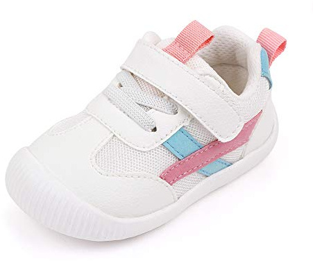 MK MATT KEELY Baby Boys Girls First Walking Shoes Toddler Anti-Slip Soft PU Leather Prewalker Sneakers