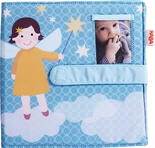 HABA Baby-Fotoalbum Schutzengel - Kinder-Fotobuch zum Selbstgestalten - Für 8 Fotos im Format 10 x 15 cm - Geschenk zum ersten Geburtstag - 1306751001