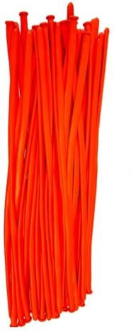 Stora modelleringsballonger 260q orange vridande ballonger för djurtillverkning lång modellering klassiska magiska ballonger för bröllop födelsedag festival dekorationer paket med 30