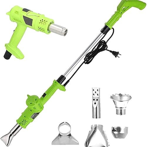 Bruciatore di erbacce elettrico 3 in 1, bastone per diserbo termico elettrico, accenditore per barbecue, sterminatore di erbacce, fino a 650 ℃, strumento per diserbo da giardino, con 5 ugelli, 2000 W
