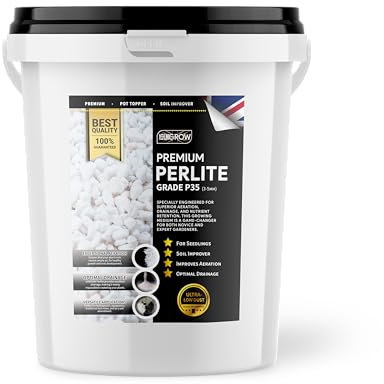 20L Premium Perlite In a Bucket by UKGROW for Ultimate Gardening Excellence
