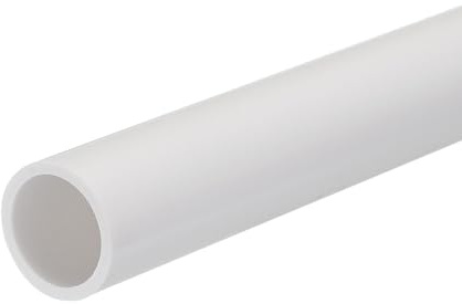 QUARKZMAN Tubo Corto Redondo Rígido de PVC, 16 mm de Diámetro Interior, 20 mm de Diámetro Exterior, 8 Pulgadas（200mm) de Largo, Blanco, Alto Impacto, Funda de Cable