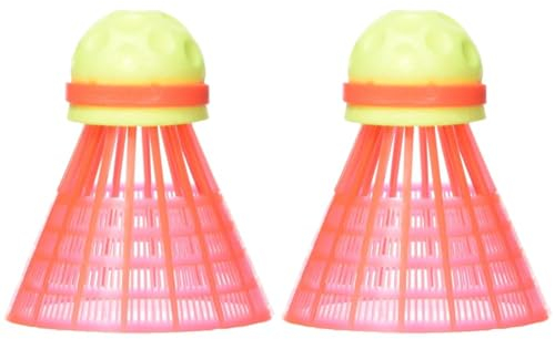 Speedminton Racketsport ballen 3-delige Speeder Fun Tube Bälle, Gelb/Rot, Einheitsgröße EU (Packung mit 2)