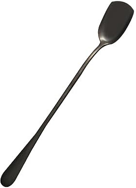 Cabilock 6pcs Stainless Steel Ice Spoons Long Handles Ice Cream Scoops for Bar Home Use