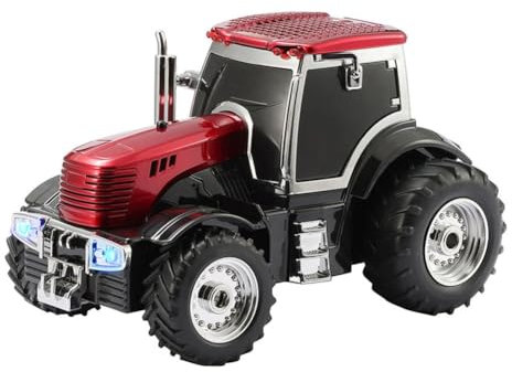 Fangxuee WS-560 Tractor Wireless Bluetooth Speaker LED Light Support TF Card FM Radio Stereo Music Player Bluetooth Speaker A