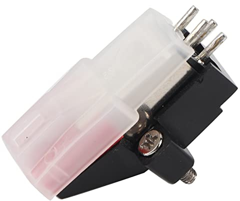 Ticfox Fonograf skivspelare Dubbel rörlig magnet Stereo skivspelare Stylus Nål Magnetisk pickup med hög utgång för skivspelare Förbättrad ljudkvalitet Hållbar design