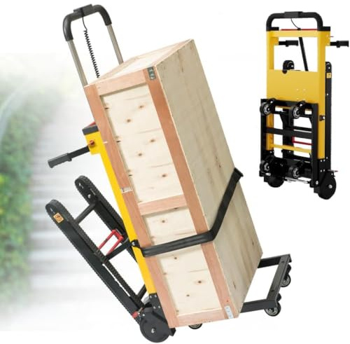 Carro Eléctrico para Subir Escaleras Multifuncional Carros para Subir Escaleras con Carga Carretilla para Subir Escaleras Eléctrica Portátil Mover Muebles Equipos Pesados,04