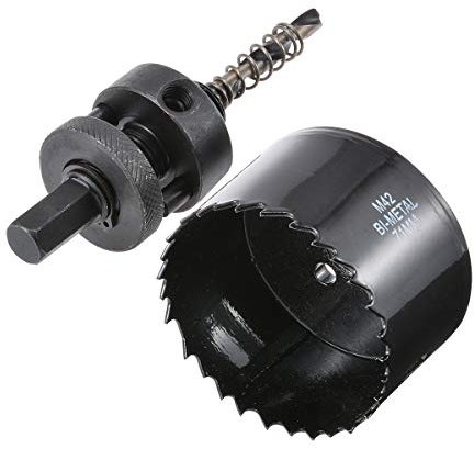 KATUR 71mm Durchmesser Lochsägeset, HSS Bi-Metall Lochsägebohrer schneiden, glatt und schnell in Holz, Kunststoff, Trockenbau, dünnes Metall