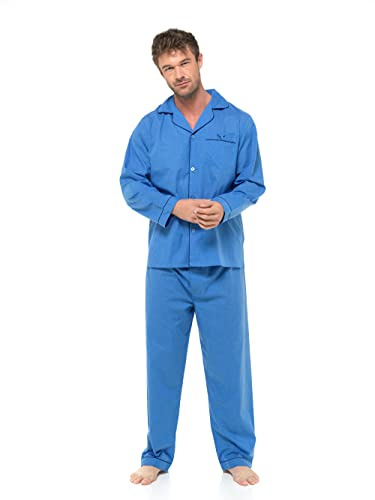 INSIGNIA Mens Woven Pyjamas Traditional with Logo Pocket
