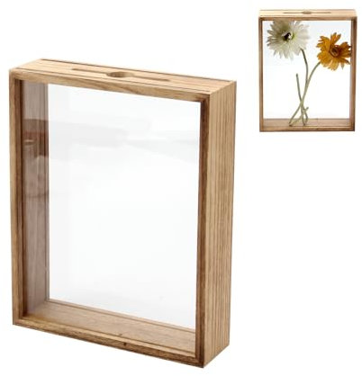 Lxmxgk Caja de sombra de madera de 8 x 10 pulgadas, marco de caja de sombra, vitrina de mesa de madera, regalo dulce, caja de recuerdos para películas, viajes, eventos deportivos, conciertos, boletos,