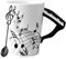 Keramiktasse, 250ml Keramik Kaffeetasse mit Klavier Henkel, Musiknoten bedrukt Teetasse Keramiktasse Mit Musiknotenlöffeln, Geschenk Tasse Keramik Trinkbecher für Musiklieber Musik Geschenk