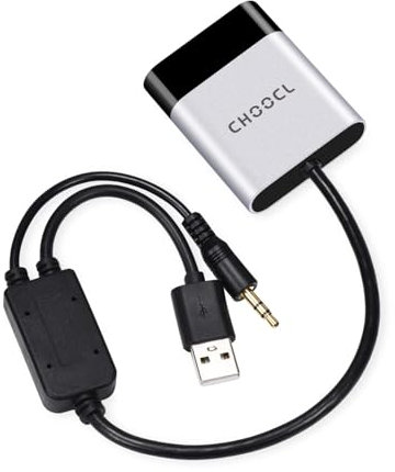 CHOOCL Bluetooth Adapter mit Y-Kabel für BMW-USB & AUX-Anschluss-Bluetooth-Empfänger kompatibel mit CIC/CCC System – Hochwertiger aptX-HD Sound