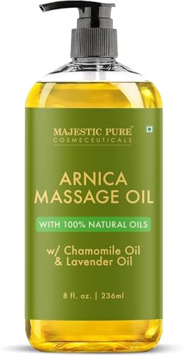 Huile de massage à l'arnica Majestic Pure, 237 ml
