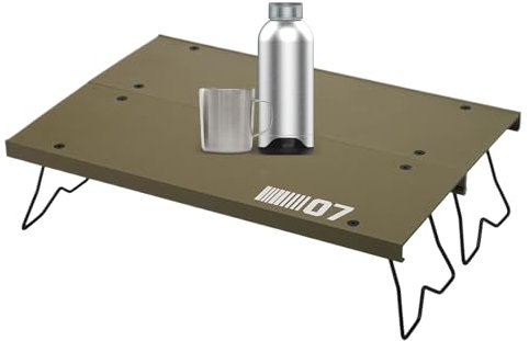 Generico Tavolo Da Campo Pieghevole | Tavolo Pieghevole In Lega Di Alluminio Per Campeggio - Leggero Multifunzione per Spiaggia Picnic Giardino Escursionismo