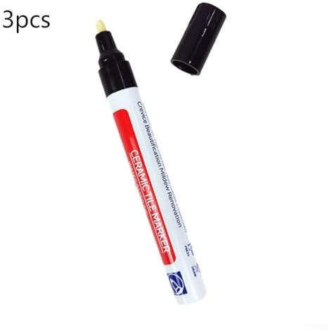 La penna per piastrelle resistente all'acqua, formula ad asciugatura rapida, perfettamente progettata per ripristinare qualsiasi linea di malta senza sforzo (nero)