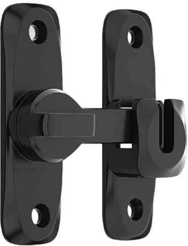 Pestillo de puerta, pestillo de cerradura de puerta de seguridad antirrobo de alta resistencia de 90-180 grados, cerradura de granero antioxidante engrosada para puertas, contraventanas, graneros, ga