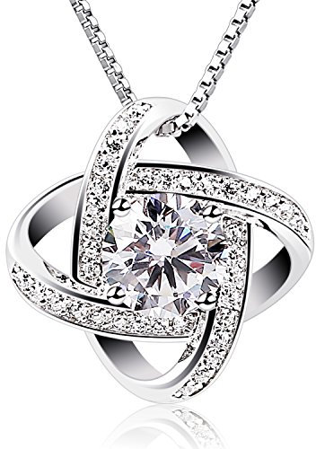 B.Catcher Kette Damen Halskette Schmuck Anhänger 925 Sterling Silber Twist-Würfel Set 45CM Kettenlänge