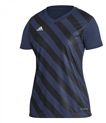 adidas Women's Entrada 22 Graphic Jersey, Team Navy Blue 2 / Black, XXL